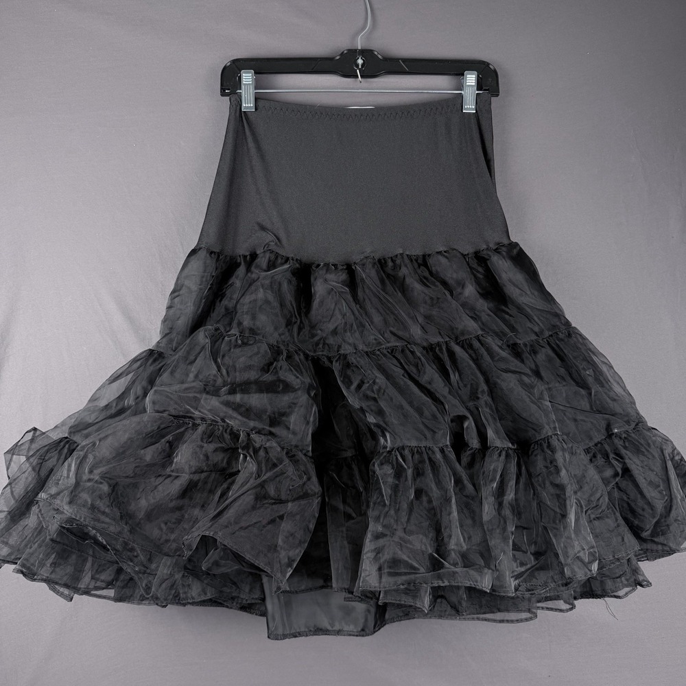 Forever Fifties Rockabilly 1950s Black Petticoat S/M Nylon Spandex Polyester